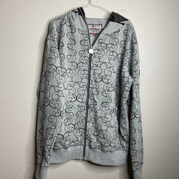 Lax Rat Flow Society Lacrosse Hoodie Full Zip Jacket Streetwear Hoodie Sz Large - Picture 3 of 12